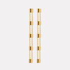 Yellow Gold Summer Veil Stud Earrings