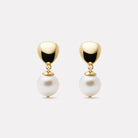 Yellow Gold Islander Pearl Earrings