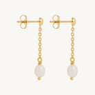 Tidal Whisper Single Pearl Earring
