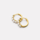 Yellow Gold Mermaid Pearl Earrings