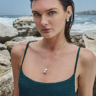 Blue Lagoon Pearl Earring