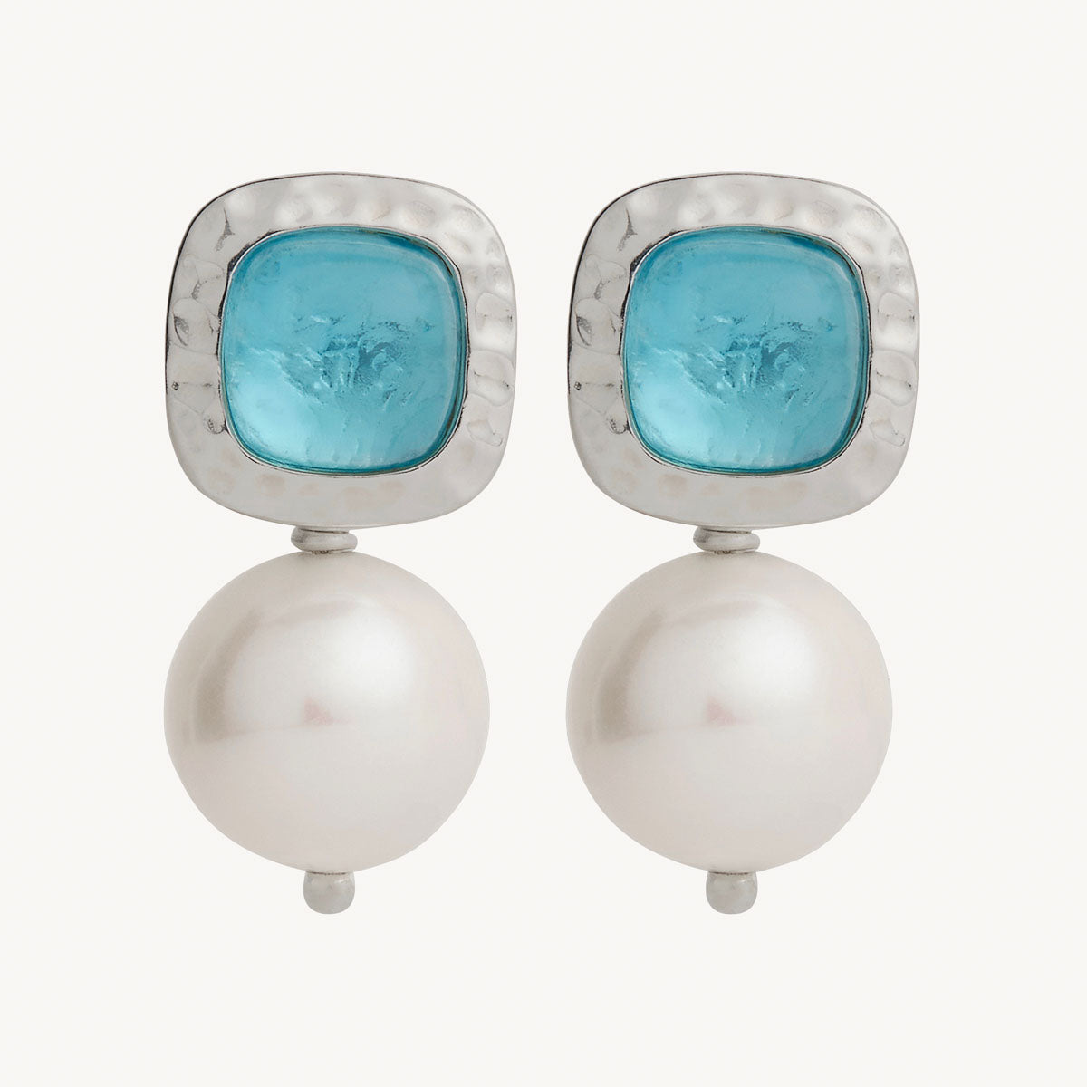 Sterling Silver Blue Lagoon Pearl Earring