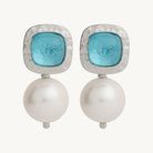 Sterling Silver Blue Lagoon Pearl Earring