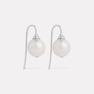 Sterling Silver Luna Pearl Earrings