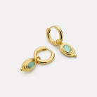Sterling Silver Horizon Blue Topaz Earrings