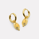 Sterling Silver Horizon Citrine Earrings