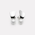 Sterling Silver Sunbeam Pearl Earrings