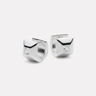 Sterling Silver Halo Cubic Zirconia Earrings