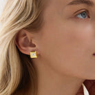 Halo Cubic Zirconia Earrings
