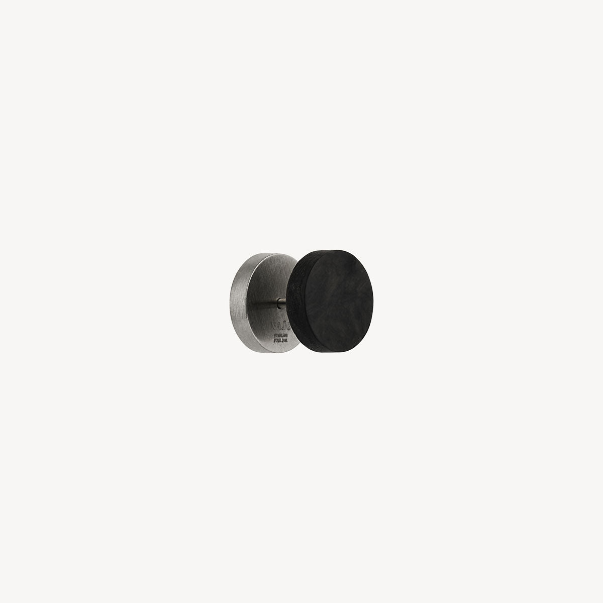 Torque Men's Reversible Carbon Fibre and Steel Earring