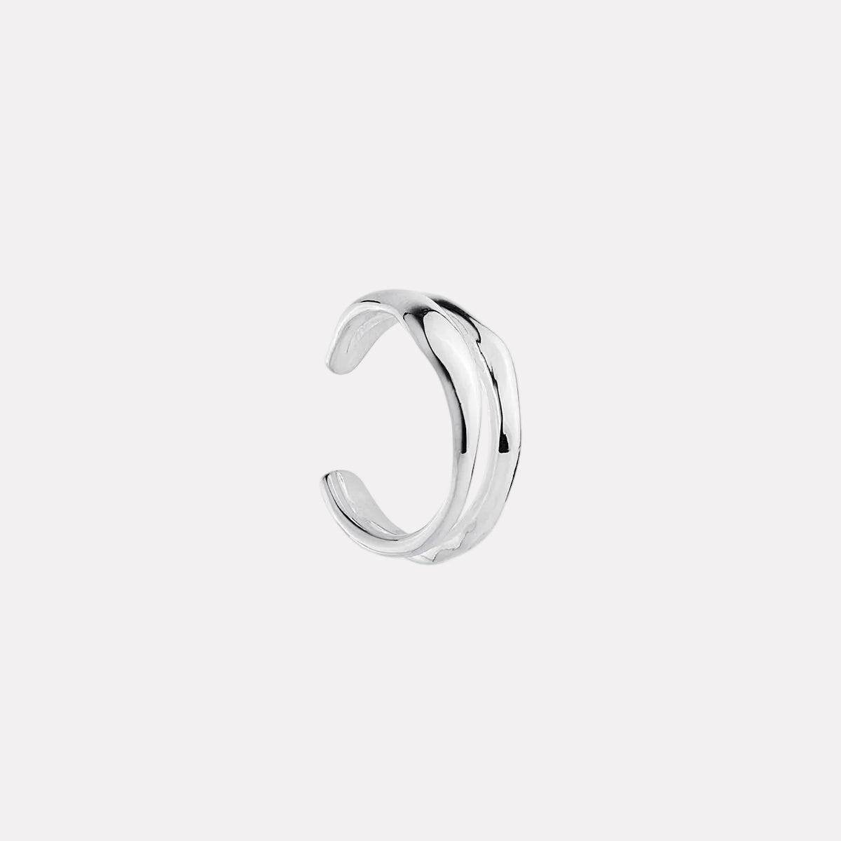 Sterling Silver Dune Large Ear Cuff
