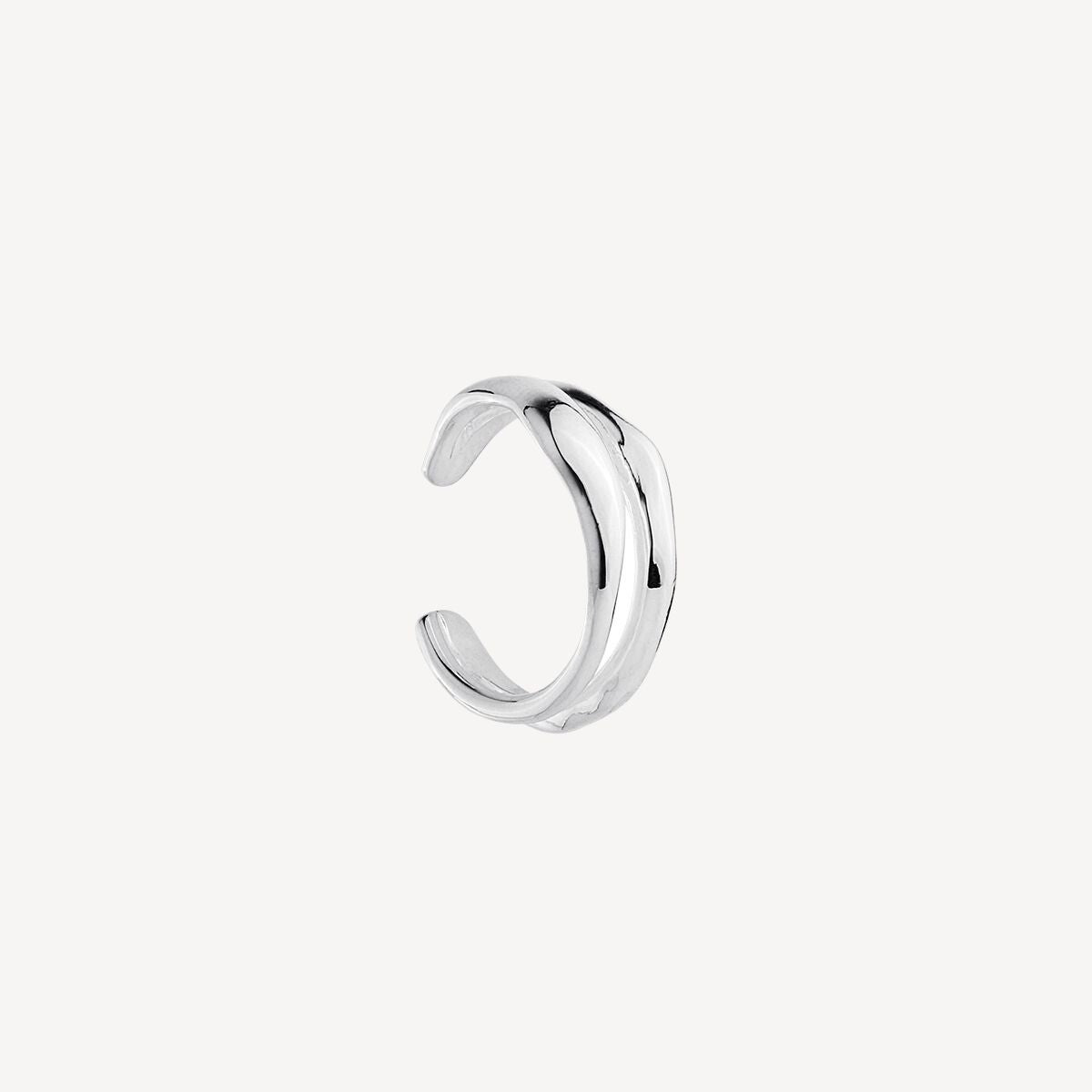 Sterling Silver Dune Large Ear Cuff