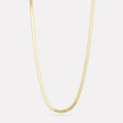 Yellow Gold Herringbone Necklace