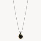 Sil Yell Gold Chroma Black Onyx Necklace