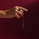 Fleur Green Onyx Pendant