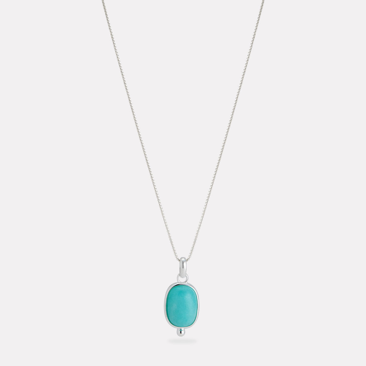 Sterling Silver Fleur Amazonite Pendant