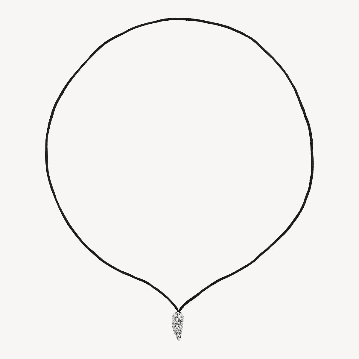 Midnight Bloom Silver Necklace