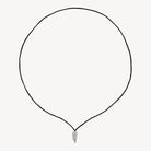 Midnight Bloom Silver Necklace