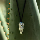 Midnight Bloom Silver Necklace