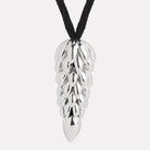 Sterling Silver Midnight Bloom Silver Necklace