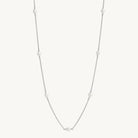 Sterling Silver Tidal Whisper Pearl Necklace