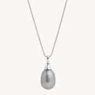 Sterling Silver Isla Grey Pearl Necklace