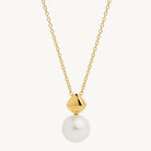 Yellow Gold Mirage Pearl Necklace