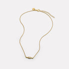 Yellow Gold Skye Cubic Zirconia Necklace