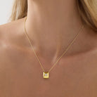 Halo Cubic Zirconia Necklace