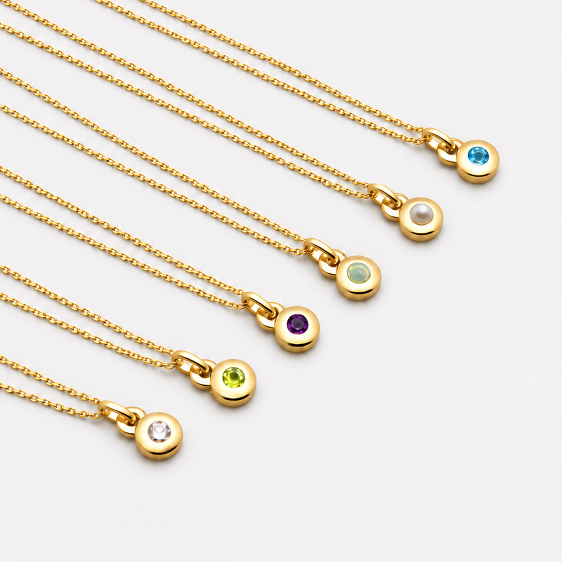 October Opal Birthstone Necklace
