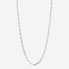 Sterling Silver Veneto Men’s Silver Chain Necklace
