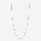 Sterling Silver Cuban Men's Silver Chain Necklace 2.1mm