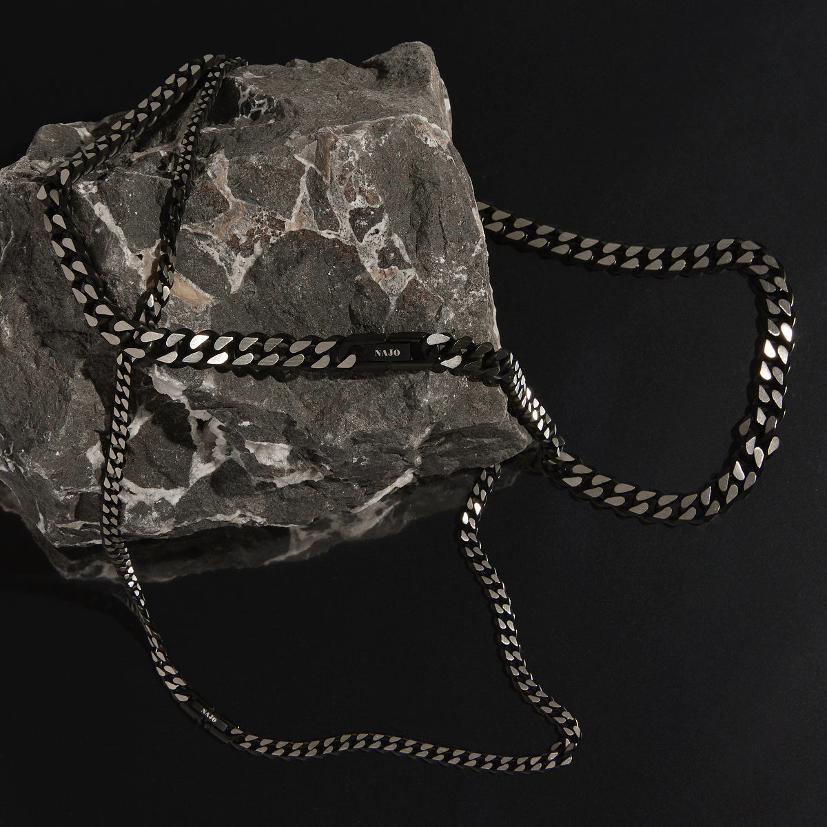 Nero Men’s Steel Curb Chain Necklace