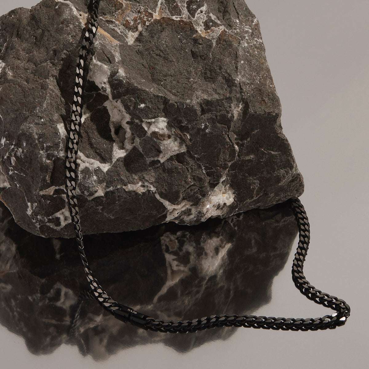 Nero Men’s Steel Curb Chain Necklace