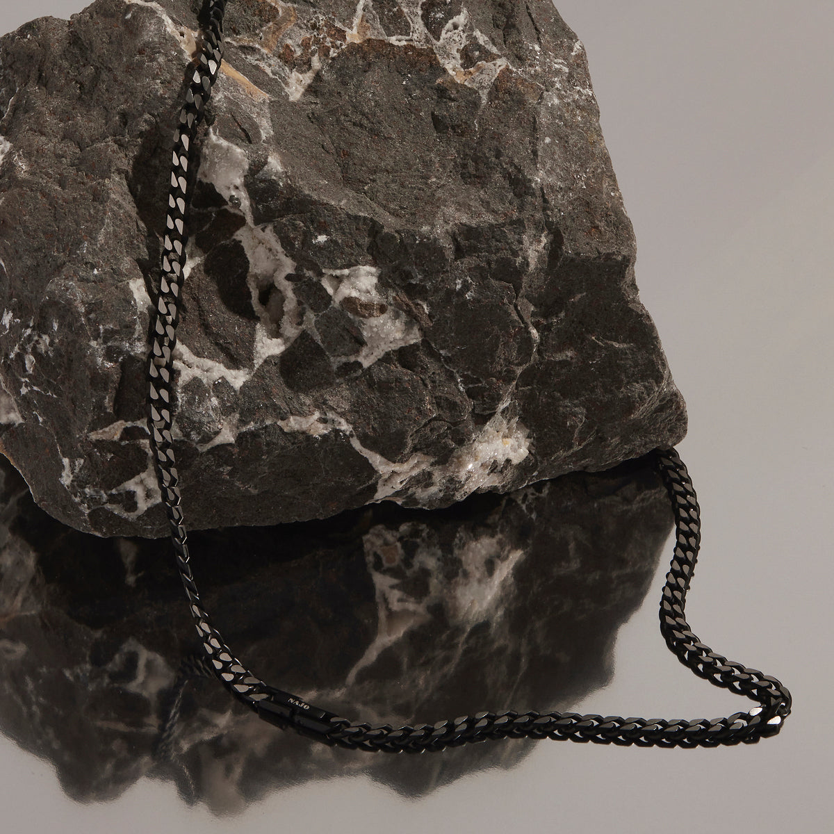 Nero Men’s Steel Curb Chain Necklace