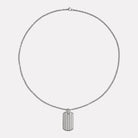 Rocca Men’s Stainless Steel Dog Tag Pendant