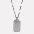 Stainless Steel Rocca Men’s Stainless Steel Dog Tag Pendant
