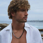 Echo Men's 2-Tone Steel Necklace (60cm+ext)