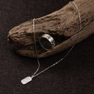 The Maker Men's Silver Necklace (55cm+ext)