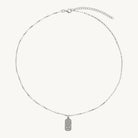 The Maker Men's Silver Necklace (55cm+ext)