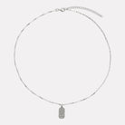 The Maker Men's Silver Necklace (55cm+ext)