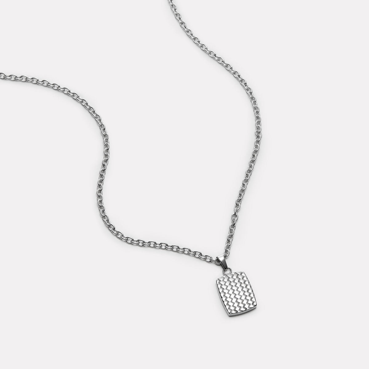 Stainless Steel Shadowline Men's Steel Necklace