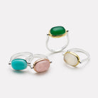 Fleur Green Onyx Ring