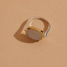 Fleur Rainbow Moonstone Ring