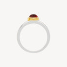 Solace 2-Tone Garnet Ring