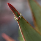 Solace 2-Tone Garnet Ring