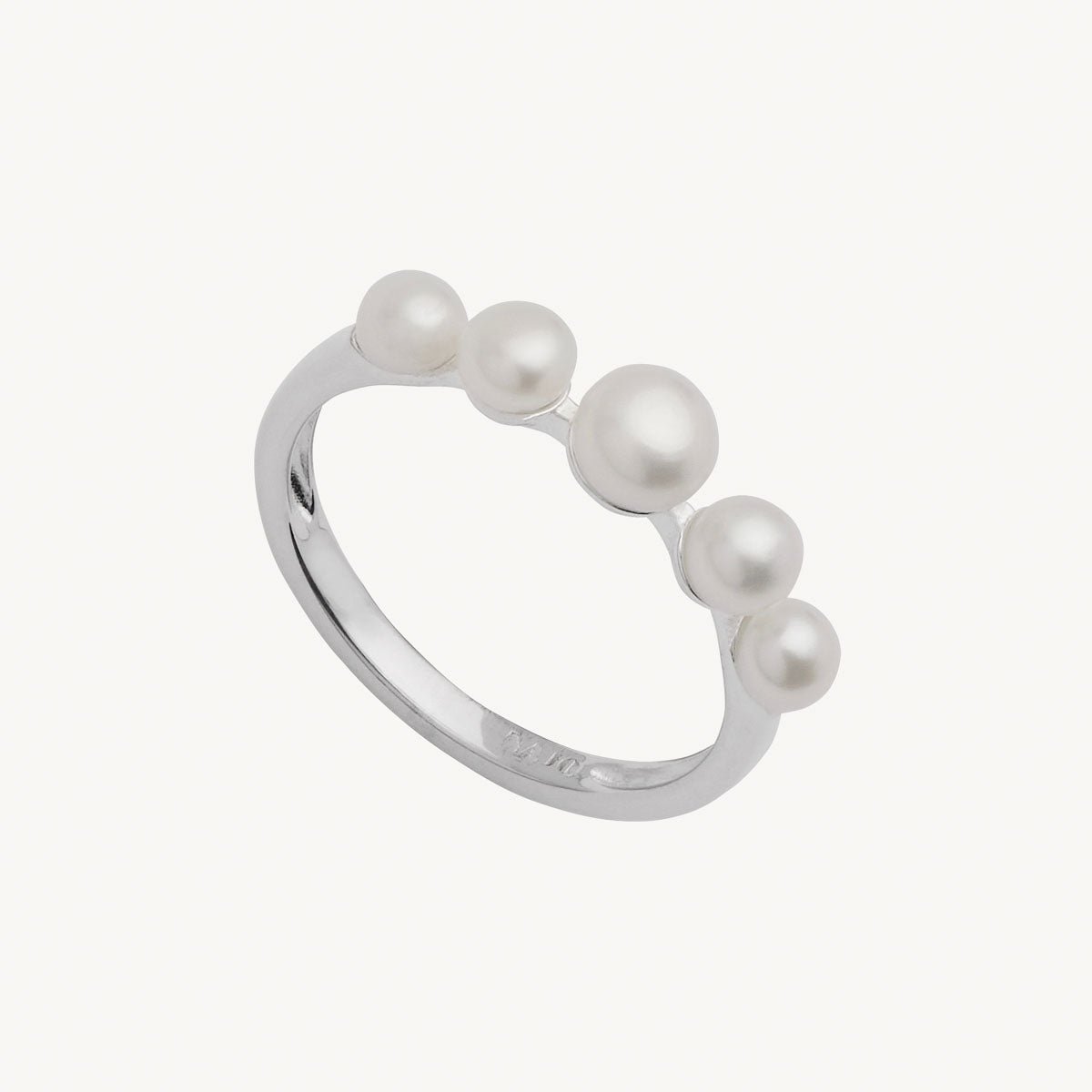 Sterling Silver Mermaid Pearl Ring