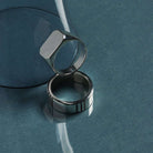 Moto Men’s Silver Rectangular Signet Ring