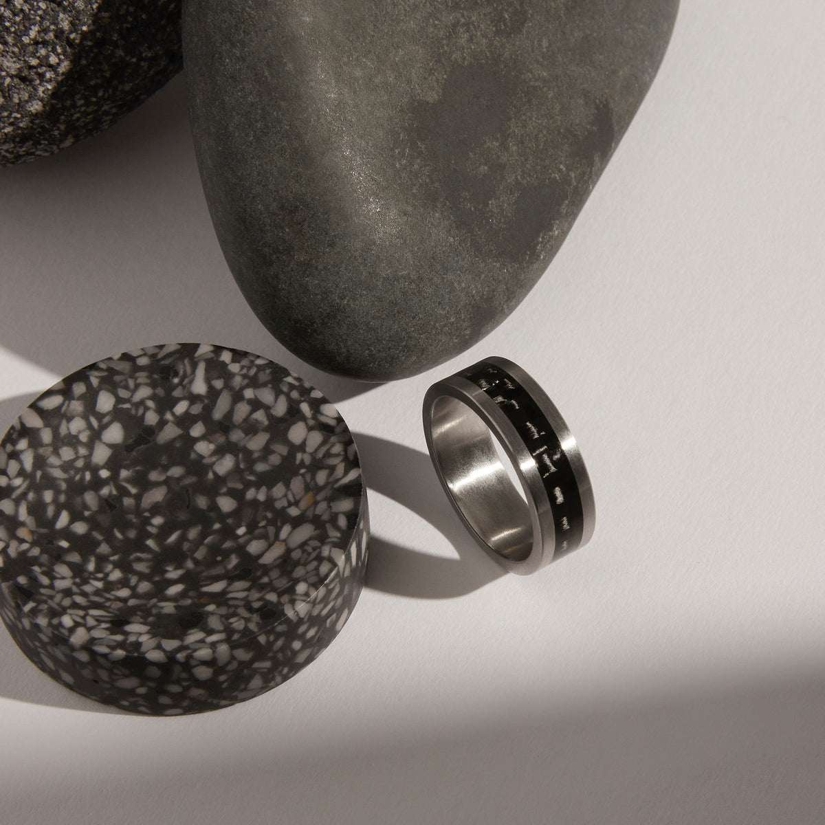 The Aviator Carbon Fibre and Steel Ring