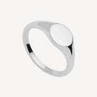 Sterling Silver Suave Men's Silver Ring
